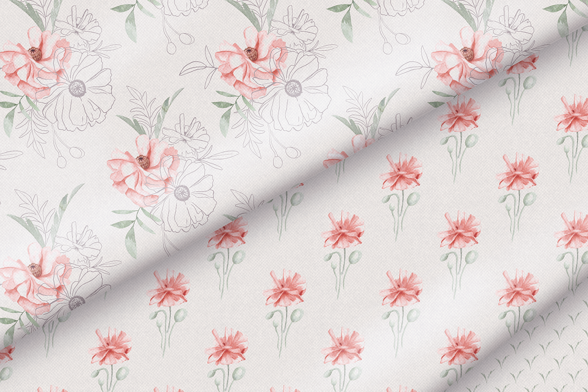 Poppy Blooms – Watercolor & Line Art, a Decorative Illustration by Liliia Polos Illustration (Photo 10 of 11)