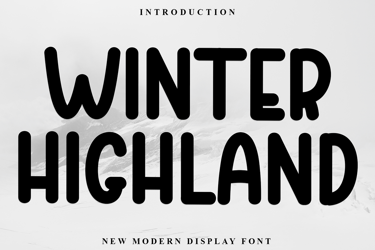 Winter Highland, a Sans Serif Font by FreshTypeINK (Photo 2 of 8)