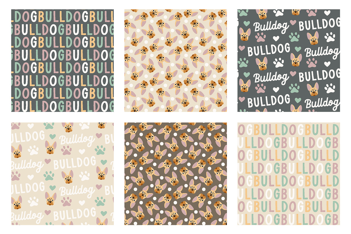 Cute puppy dog pattern bundle, a Pattern Graphic by RevolutionizZed (Photo 14 of 17)