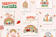 Holly Jolly Groovy Christmas, a Seasonal Illustration by Mio Buono (Thumbnail 2 of 13)