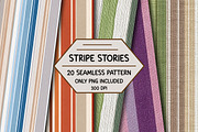 Stripe Stories Seamless Patterns, a Pattern Graphic by Creative Art (Thumbnail 1 of 3)