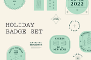 Holiday Badges, an Illustration by Mere Hunter (Thumbnail 1 of 6)