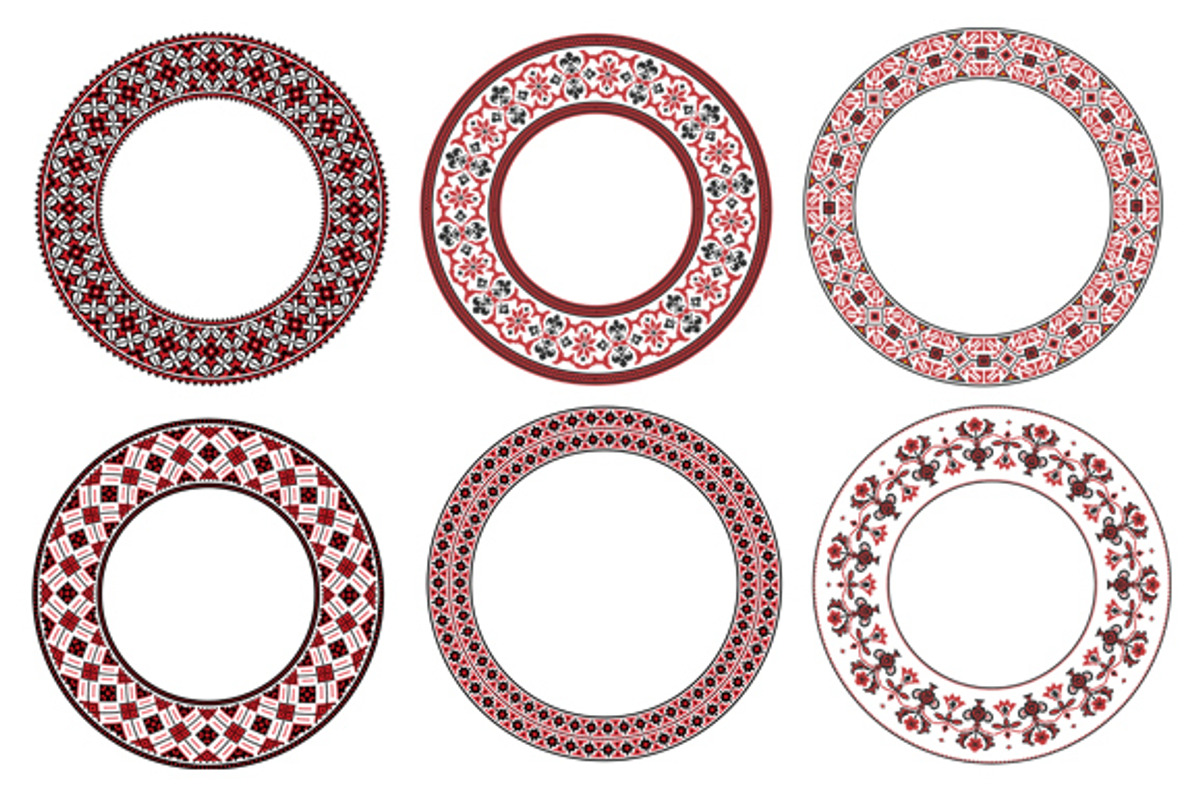 Ukrainian Round Decorative Ornaments, a Decorative Illustration by Albert Does Stuff (Photo 2 of 2)