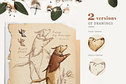 Vintage Holidays • Christmas Dogs, an Illustration by Yeticrab (Thumbnail 7 of 13)
