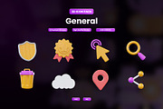General 3D Icon, an Object Graphic by Artnivora.Std (Thumbnail 1 of 4)