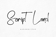 Script Land | Handwritten Font, a Handwritten Font by esamaradany (Thumbnail 1 of 6)