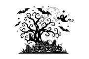 Dark Halloween Forest Design, a Graphic by BIPLOB EXPERT (Thumbnail 7 of 13)