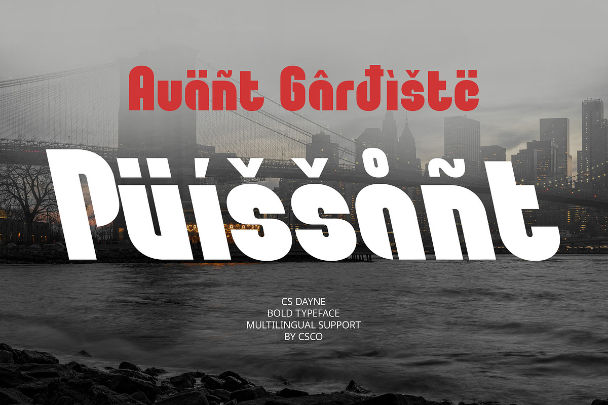 CS Dayne – Bold Font, a Sans Serif Font by Craft Supply Co. (Photo 3 of 8)