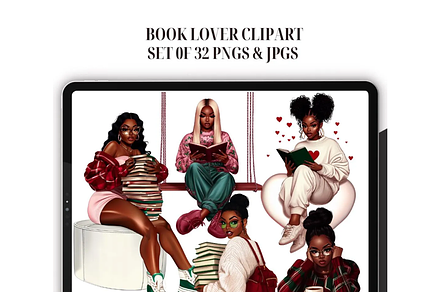 Book Lover Clipart