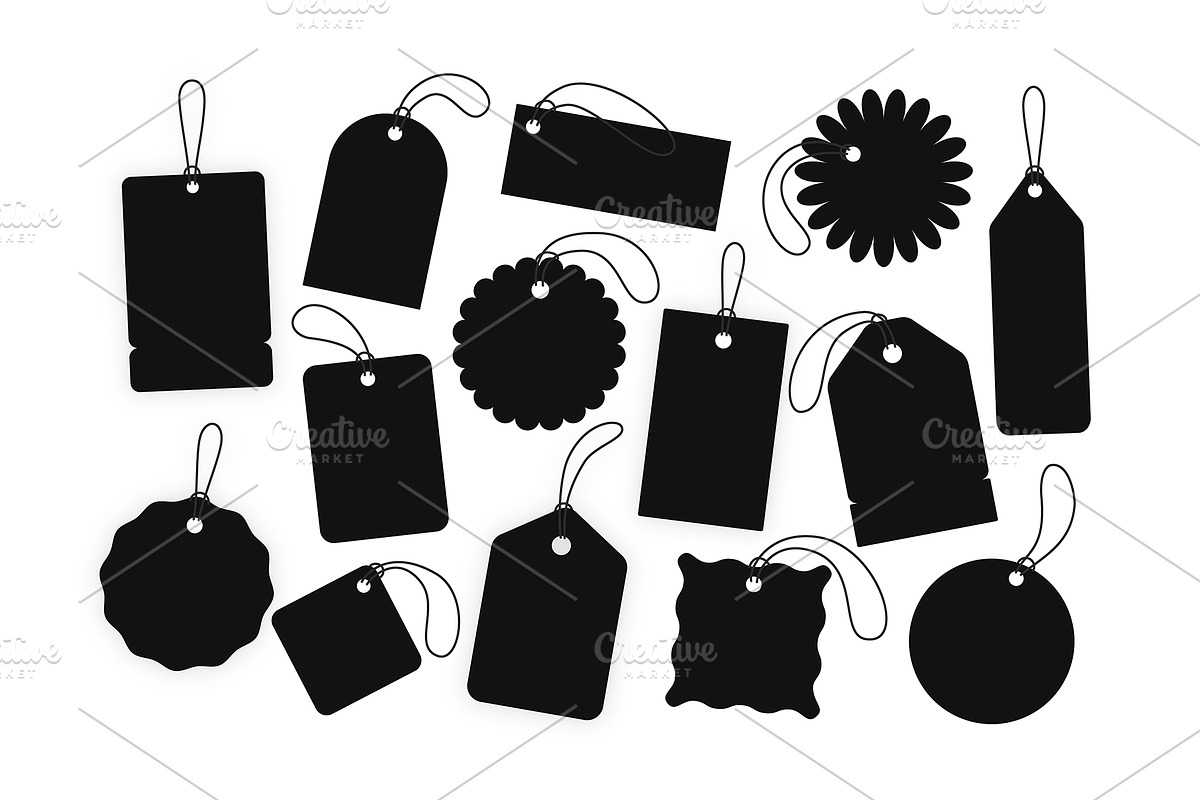Sales tags template collection, a Decorative Illustration by Elen_Art