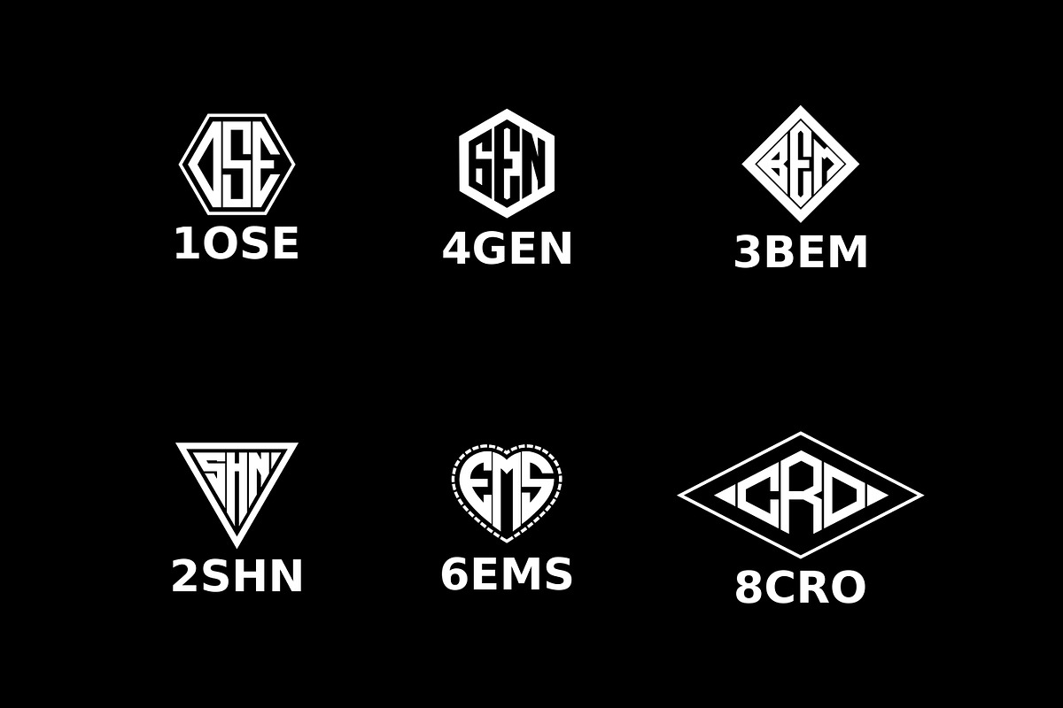 Mega Bundle! Monogram Logo Fonts, a Symbol Font by Intuisi Creative (Photo 5 of 12)