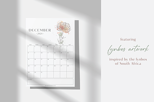 2024 Printable Calendar - Fynbos Art