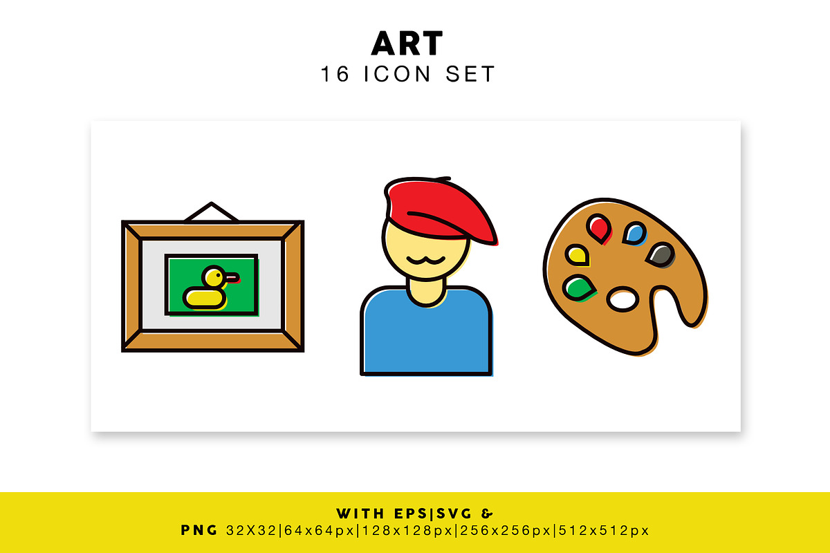 Art Icon Set, an Icon by VitaminRGB (Photo 1 of 2)