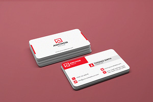 clean white business card design, a Business Card Template by saifulbranding