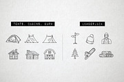 Adventure Outdoor Icons - Camping, an Outline Icon by Hatch Design Workshop (Thumbnail 6 of 10)