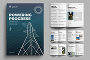 Electric Company Profile, a Brochure Template by MightyDesign (Thumbnail 1 of 6)