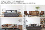 LOFT Wall&Frame Mockups, a Print Template by MyHomeMockups (Thumbnail 1 of 12)