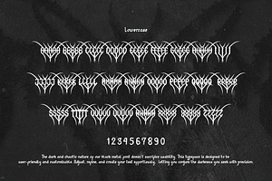 Regolax Black Metal Font