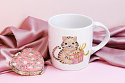 Valentine's Card Love Tiger Fox Box, an Animal Illustration by PawGraphic (Thumbnail 4 of 9)