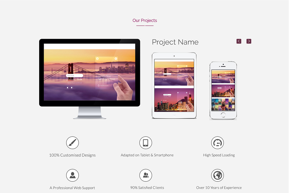 Nexus Landing Page PSD Template, a Landing Page Template by BravoUX (Photo 3 of 3)