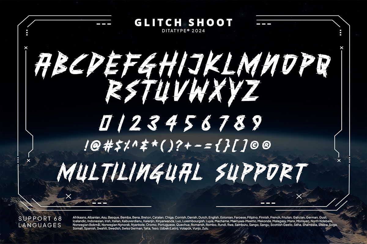 Glitch Shoot, a Symbol Font by Ditatype (Photo 25 of 32)