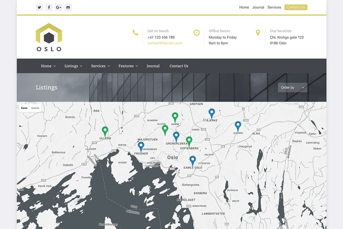 Real Estate WordPress WPCasa Oslo, a WordPress Template by WPCasa (Photo 4 of 6)