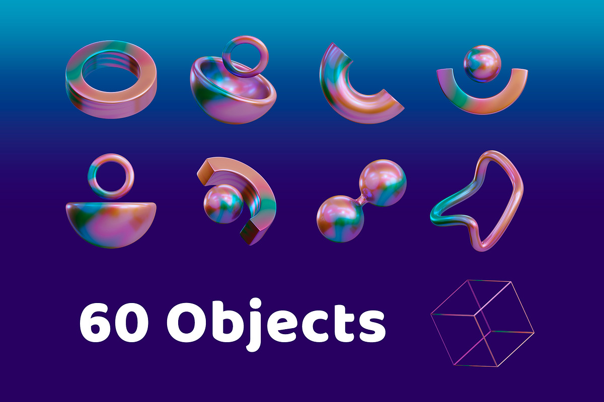 3D Geometric Shape, an Object 3D Model by Monstersvisual (Photo 5 of 6)