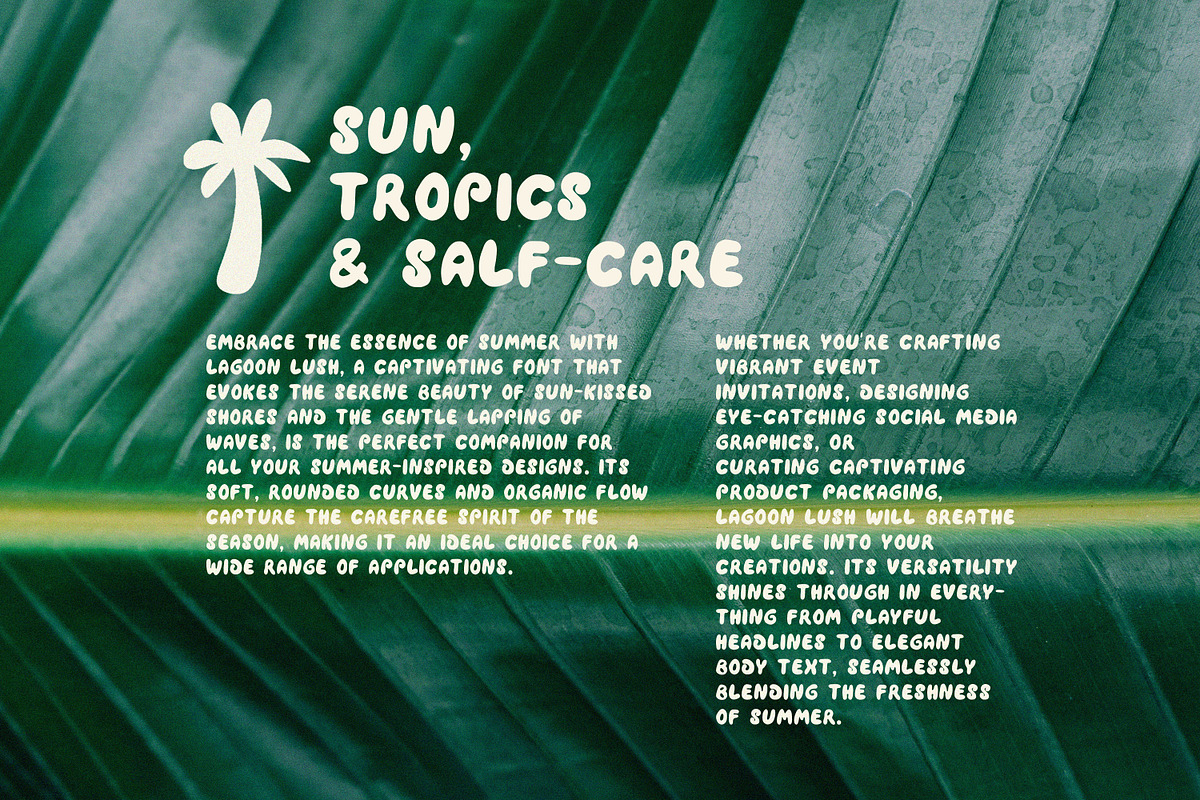 Lagoon Lush Bold Handmade Font, a Handwritten Font by Lidberia (Photo 9 of 9)