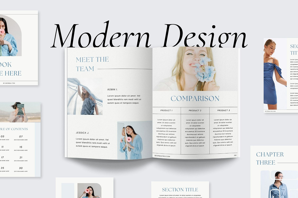 E-book Canva Template | Indigo, a Print Template by BoldNStudio (Photo 8 of 10)