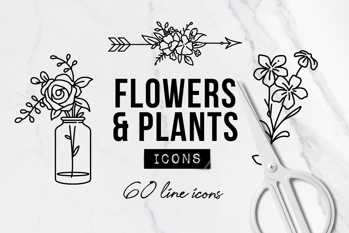 60 Plant & Floral Icons - Flower, an Outline Icon by Hatch Design Workshop (Photo 11 of 11)