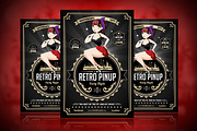 Retro Pinup Party Flyer Template, a Flyer Template by Odin_Design (Thumbnail 1 of 3)
