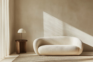 White Sitting Room with Zen interior, an Architecture Photo by Virgo Studio