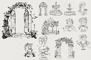 Timeless Romance: Wedding Line Art, a Decorative Illustration by AnnaPolitmerskaja (Thumbnail 6 of 8)