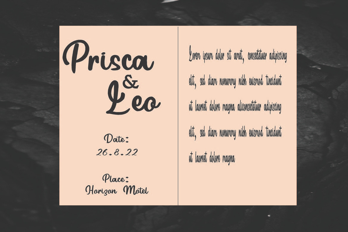 Nabilla, a Script Font by AleraStudio (Photo 3 of 6)