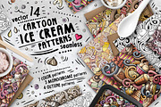 Ice Cream Seamless Patterns Pack, a Pattern Graphic by BALABOLKA (Thumbnail 1 of 5)