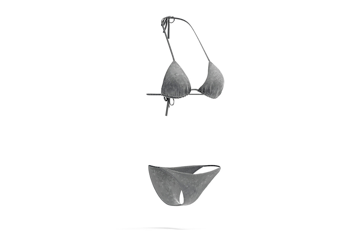 White Beach Women Bikini 3D Model, an Object 3D Model by rebrandy (Photo 8 of 10)