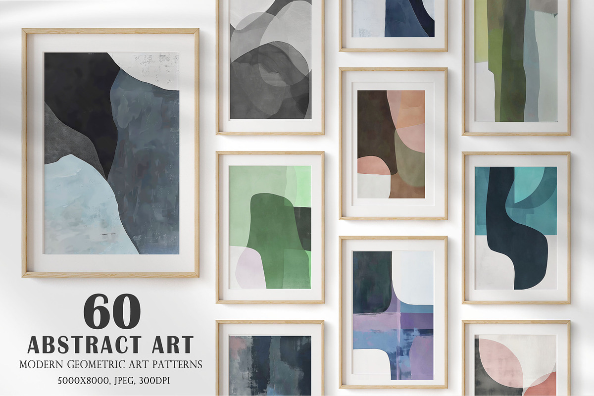 60 geometric illustrations, a Decorative Illustration by DamonYang's shop (Photo 1 of 8)