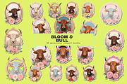 Bloom & Bull Taurus Clipart 64, an Object Graphic by Jakayla Digital Co (Thumbnail 6 of 10)