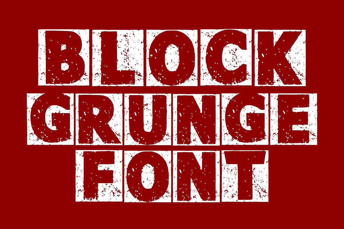 Block Grunge, a Blackletter Font by Fourteen Letter (Photo 2 of 5)