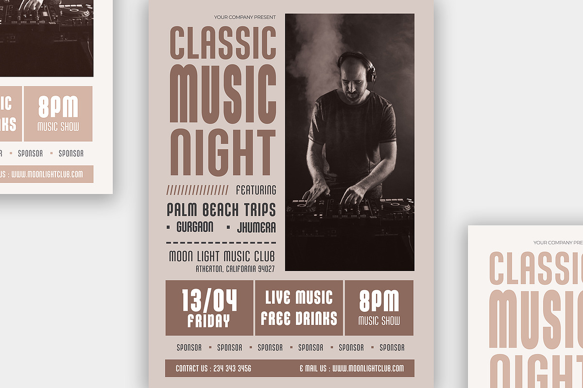 Modern Music Fest flyer template, a Flyer Template by kamalrawat_gd (Photo 1 of 2)