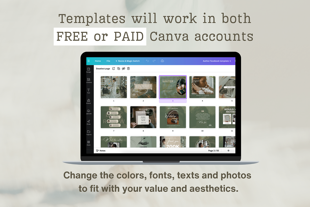 Author Facebook Posts Template, a Social Media Template by Petite Zakka Boutique (Photo 4 of 5)