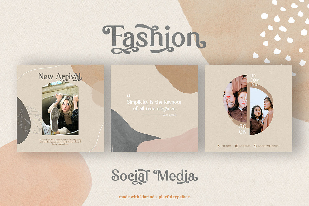 Klarinda Playful Serif Font, a Serif Font by Typetemp Studio (Photo 4 of 21)