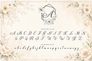 Antique Blossom Monogram, a Handwritten Font by Yoga Letter (Thumbnail 6 of 7)