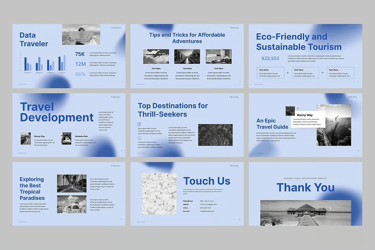 Travel Agency Google Slides, PPoint, a Presentation Template by Fit-tee (Photo 4 of 4)