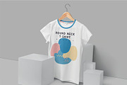 Round Neck T-Shirt Mockup, a Shirt Mockup by megostudi0 (Thumbnail 6 of 7)