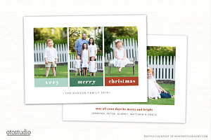 Christmas Card Template CC312