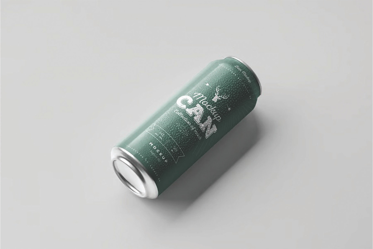 Soda Can Mockup Set, an Advertising Mockup by DesignRushMarket (Photo 7 of 14)