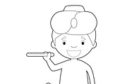 125x Kids of the World for Coloring, an Education Illustration by asantosg (Thumbnail 12 of 23)