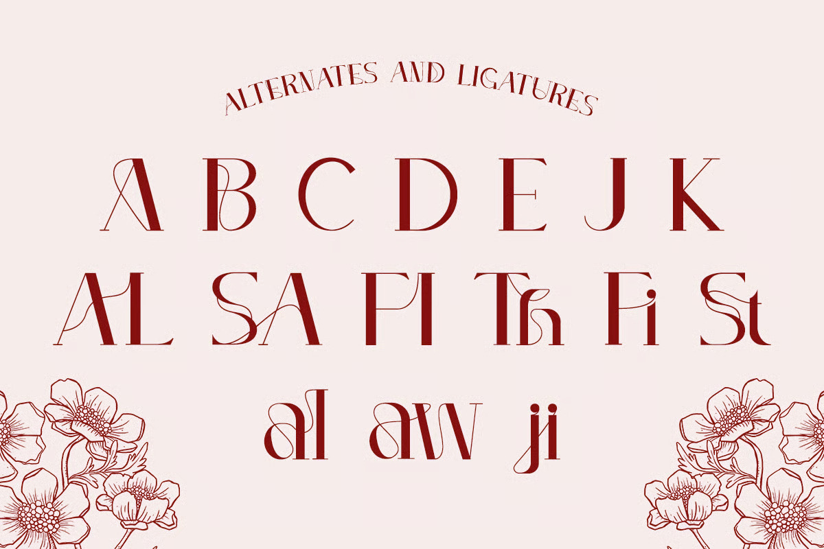 Allure – Elegant Display Serif, a Serif Font by Brand Earth (Photo 3 of 8)