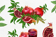 Pomegranate PNG, fruit clip art,, a Graphic by NickMitrushov (Thumbnail 3 of 7)